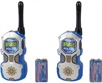 Police, Walkie Talkies, 17 cm, Räckvidd 80 m